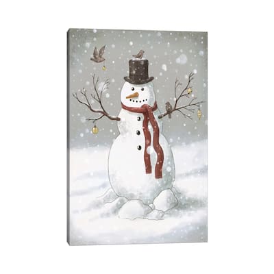 iCanvas "Christmas Snowman" by Terry Fan Canvas Print