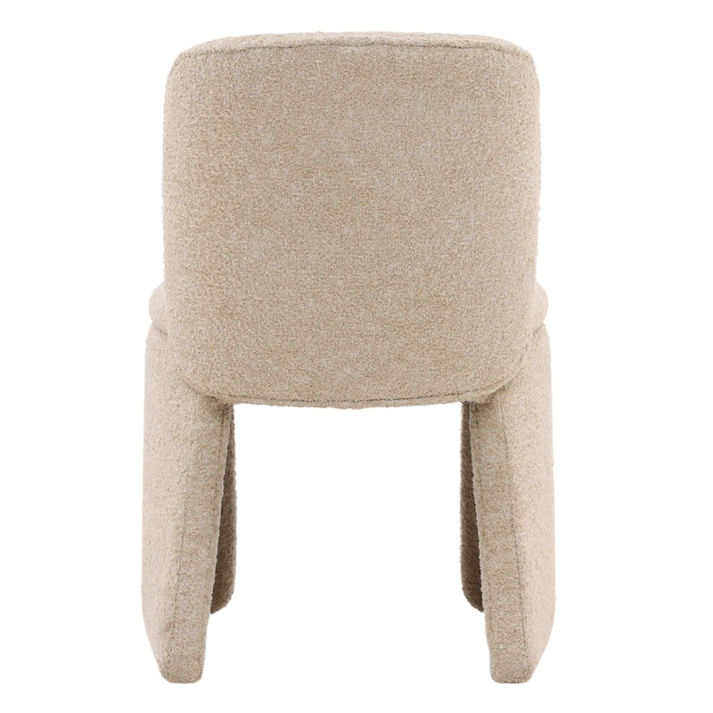 Keanu Wood Upholstered Dining Chair, Sand