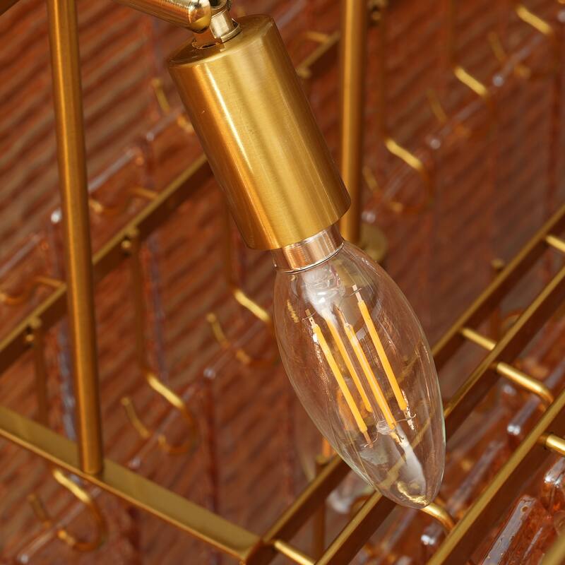 Modern Chandelier, 41 in. 9-Light Black & 59 in. 11-Light Gold Options for Dining Room, Living Room, Foyer, Bedroom