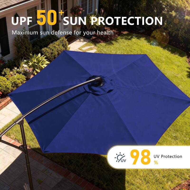 Outdoor 10FT Patio Offset umbrella for Garden