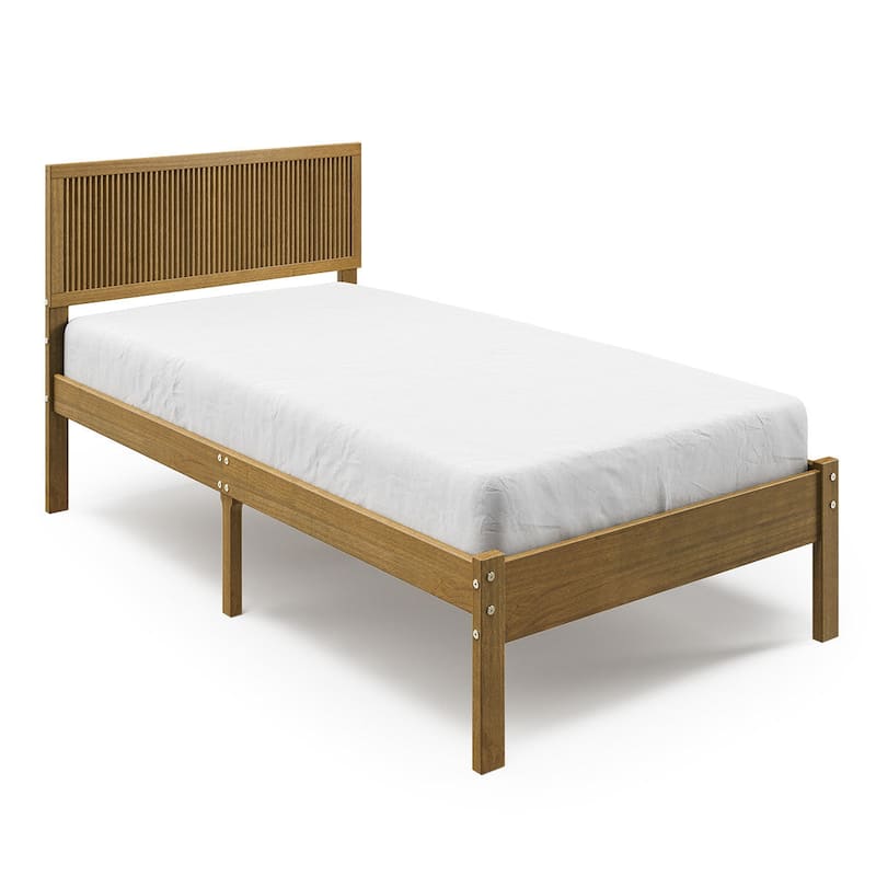 P'kolino Reeded Twin Bed - Natural oak