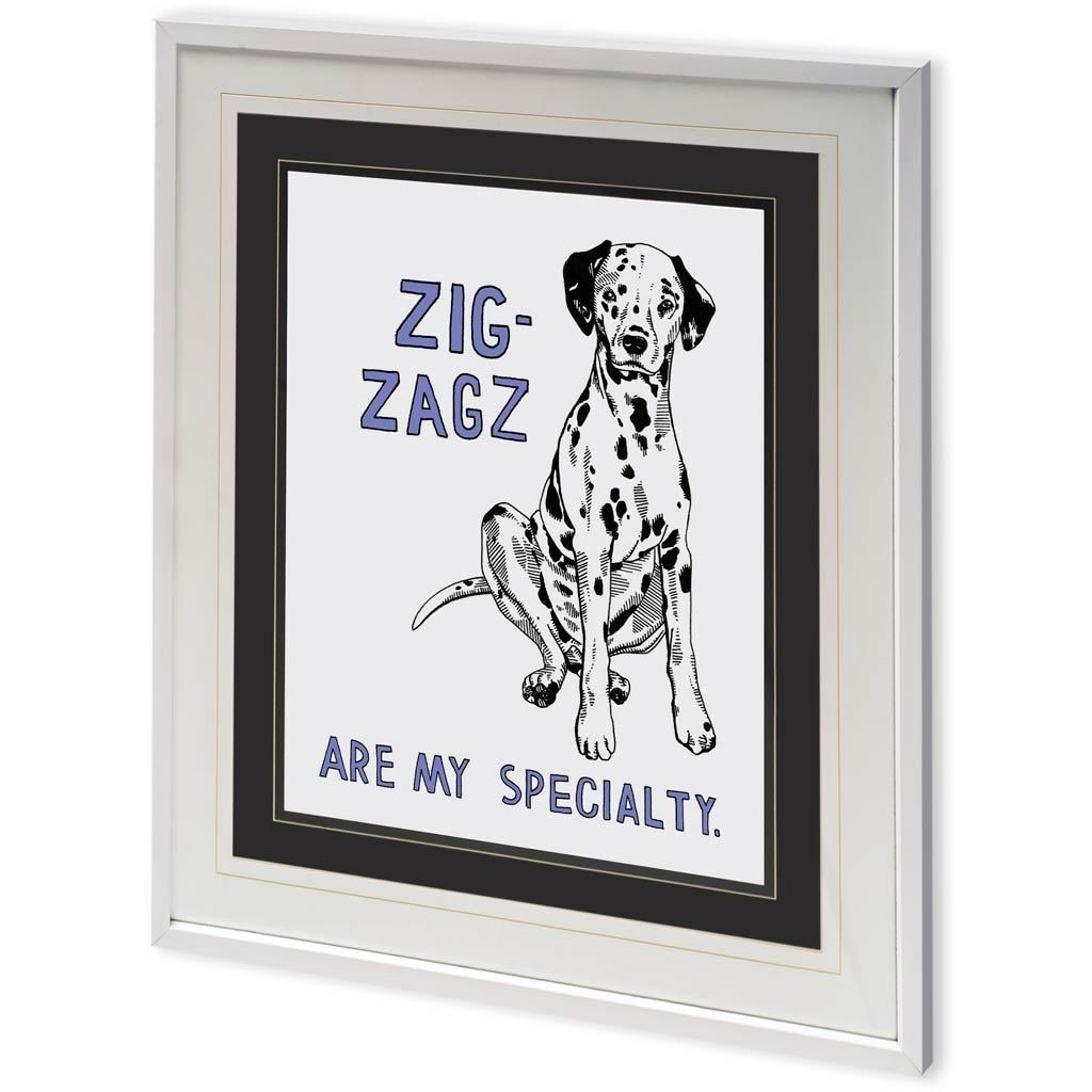 Dalmation by Mercana Studio a Framed Art Print Matted under Glass