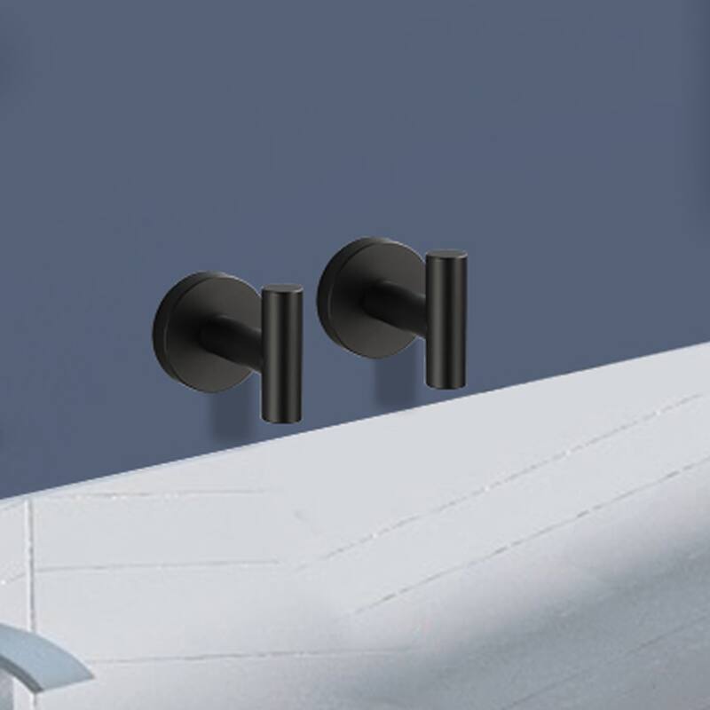 Topcraft 6-Piece Stainless Steel Wall Mounted Bathroom Hook Set, Bathroom Multi-Function Hook