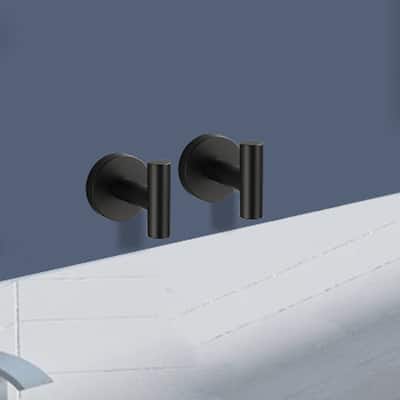 Topcraft 6-Piece Stainless Steel Wall Mounted Bathroom Hook Set
