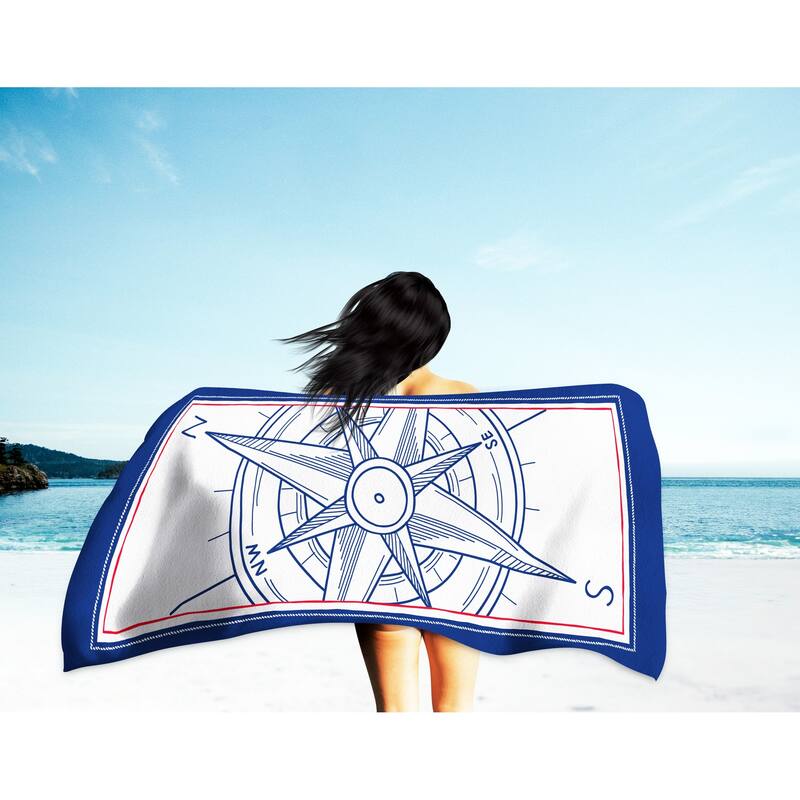 Arkwright Cotton Printed Novelty Beach Towel - 30x60 Inches