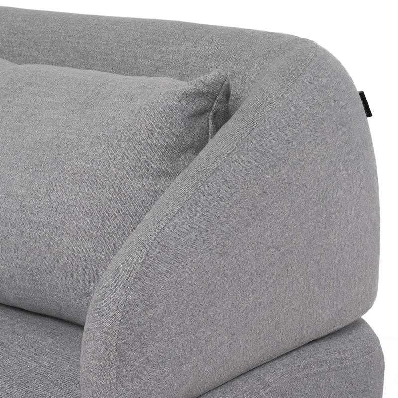 Divani Casa Lerner Modern Light Grey Fabric Sofa Bed