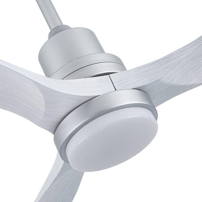 52 Inch 3-Blade LED Indoor&Outdoor Ceiling Fan with Light and Remote