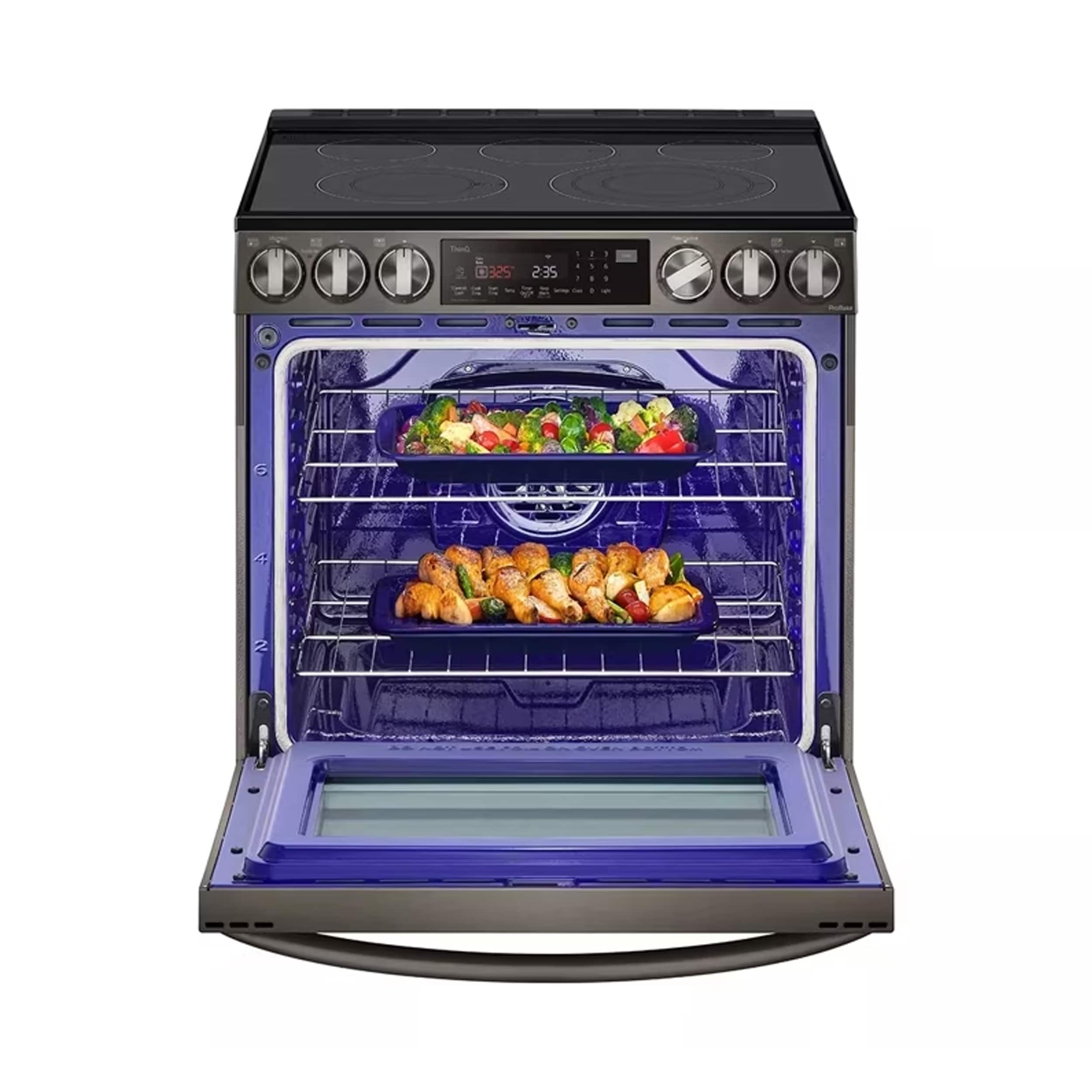 LG 6.3 cu ft. Smart wi-fi Enabled ProBake Convection InstaView Electric Slide-In Range with Air Fry