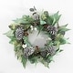 preview thumbnail 1 of 2, SAFAVIEH Faux 24 Inch Eucalyptus & Berries Wreath W/ Pine Cones - Multi - 24" W x 24" D x 7" H