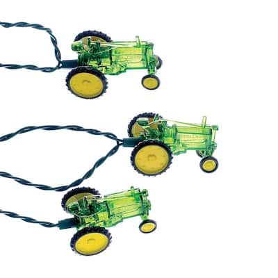Kurt Adler UL 10-Light John Deere Tractor Light Set - 3"