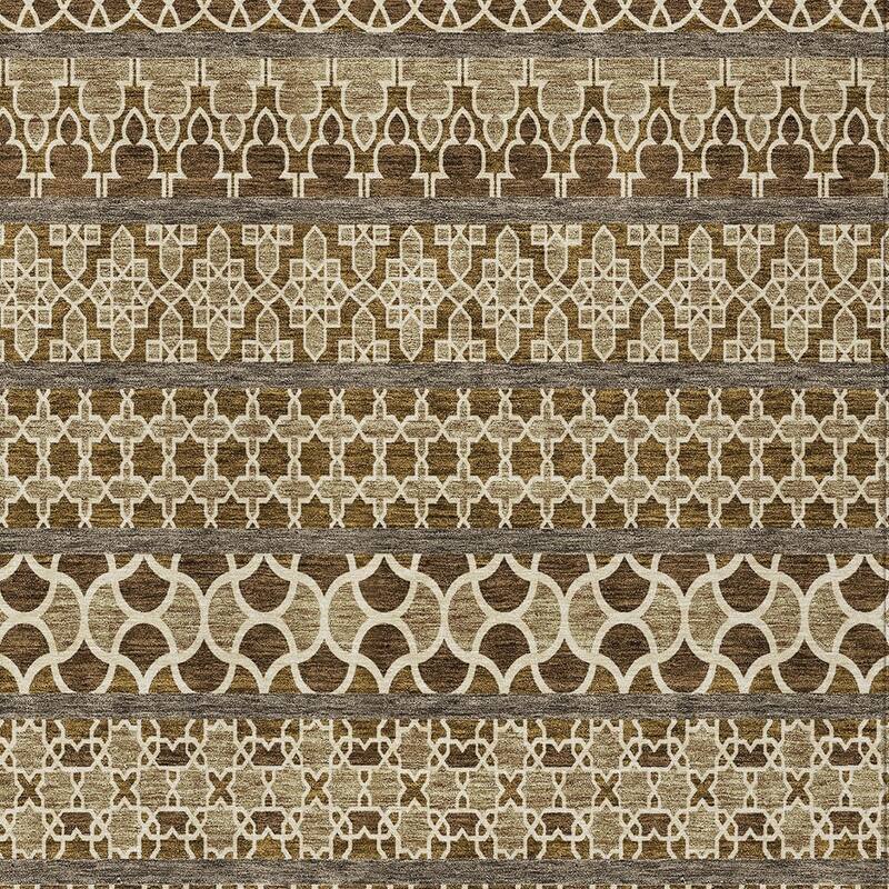 HomeRoots Quatrefoil Transitional Rectangle Outdoor Rug