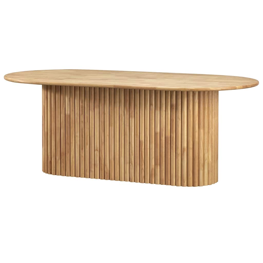 Lifestorey Layton Solid Wood Oval Dining Table