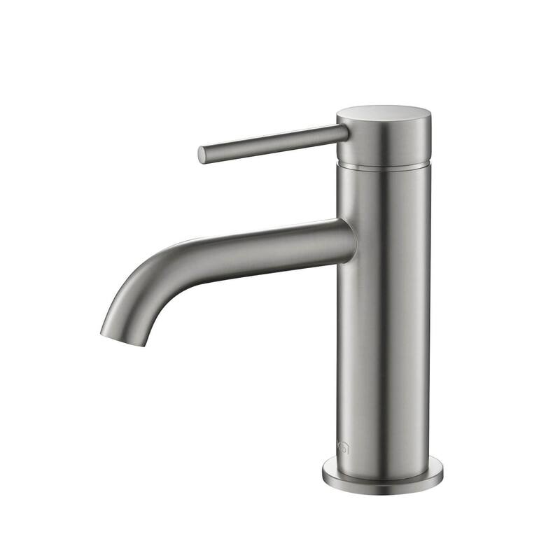 Lead Free Single Handle Bathroom Faucet with Water Hose - Brushed Nickel