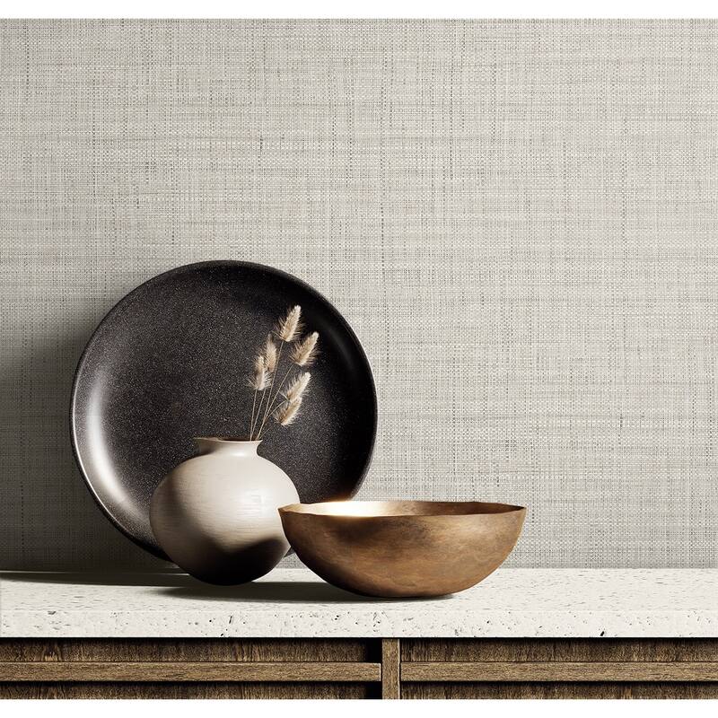 Seabrook Designs Harvest Twine Embossed Vinyl Unpasted Wallpaper