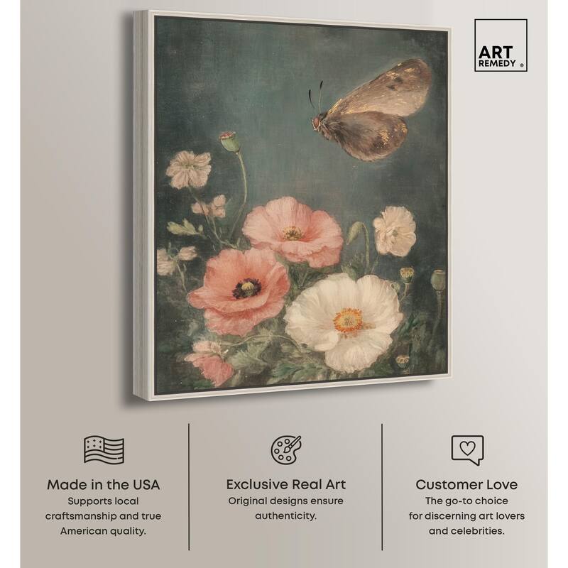 Shadowed Flutter II Canvas by Art Remedy