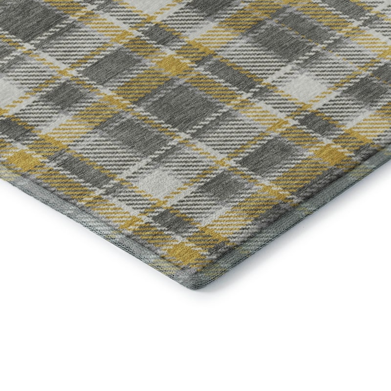 Premium Washable Super Soft Plaid Mayfield Rug