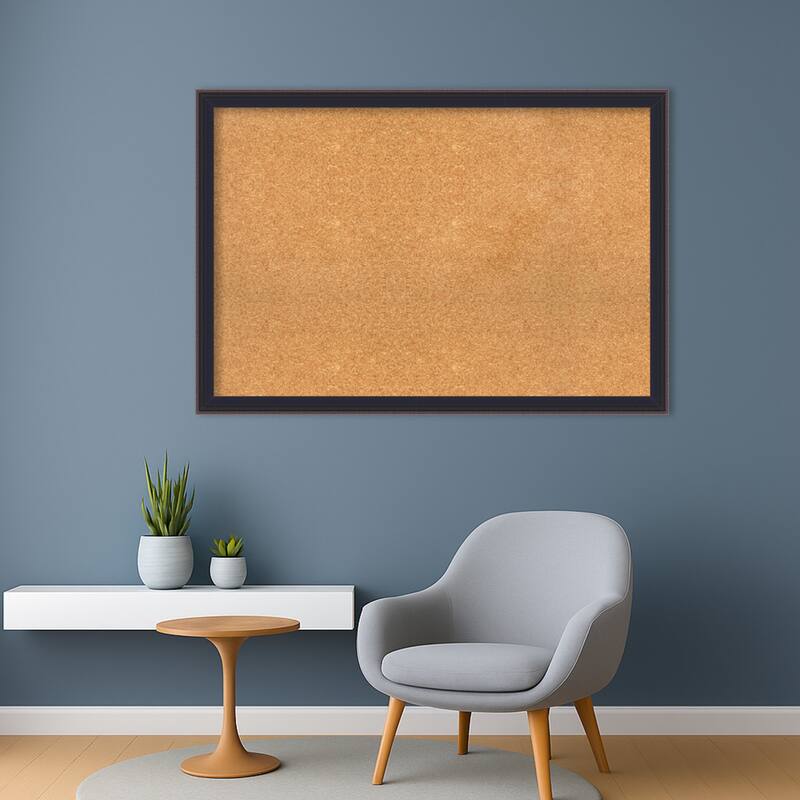 Havana Black Bronze Framed Cork Board - Bulletin Board, Organization Board, Pin Board