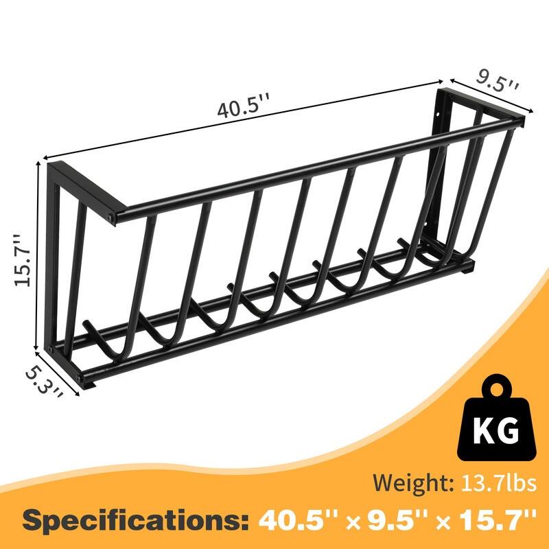 Long Wall Mounted Horse Hay Holder