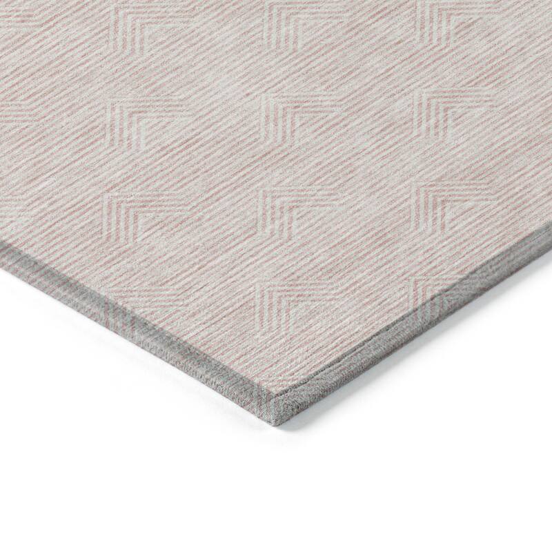 HomeRoots Geometric Transitional Rectangle Outdoor Rug
