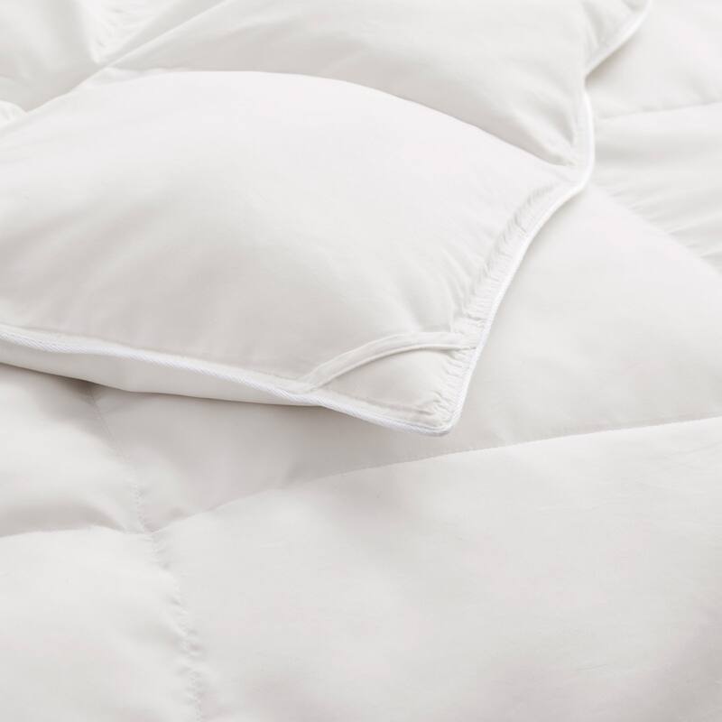 Lightweight Microfiber White Goose Down and Feather Fiber Comforter