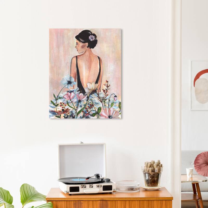 Wynwood Studio Fashion and Glam Modern Beauty II Pink and Light Pink Traditional Wall Art Canvas Print - 24 x 20