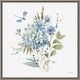 preview thumbnail 1 of 4, Bohemian Blue 04A (Floral Bouquet) by Lisa Audit Framed Canvas Art