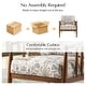 preview thumbnail 23 of 22, HULALA HOME Avidite Farmhouse Solid Wood Arm Chair with Full Assembly