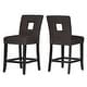 preview thumbnail 37 of 51, Mendoza Keyhole Counter Height Back Stool (Set of 2) by iNSPIRE Q Bold Dark Grey- Linen