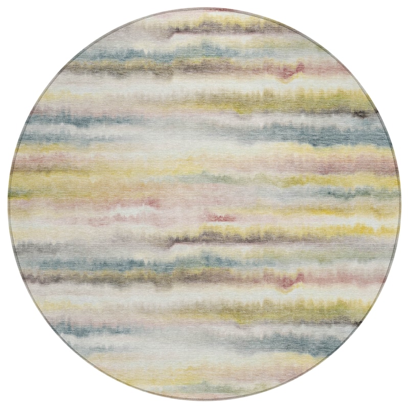 HomeRoots Striped Transitional Rectangle Outdoor Rug