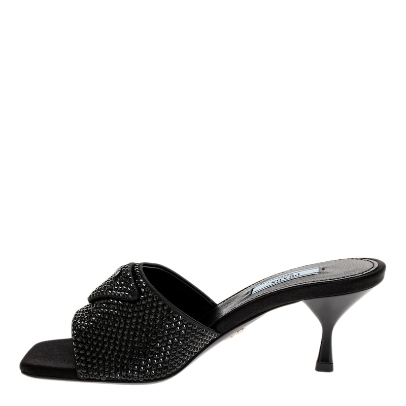 Prada Crystal Embellished Mules