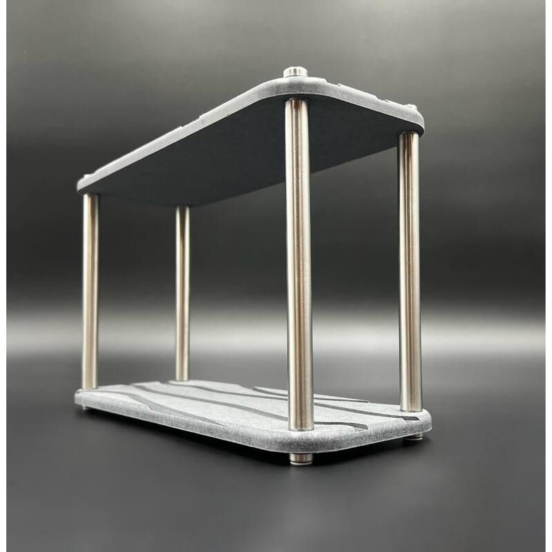 LuxeStone Two Layer Diatomite Bathrooms and Kitchens Quick Drying Organizer&Storage Tray - Gray - 11"