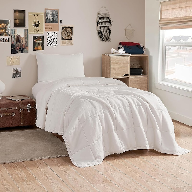 Dark Sky Reserve® - Bamboo Linen Comforter - Portugal Made - White Sand - Twin XL