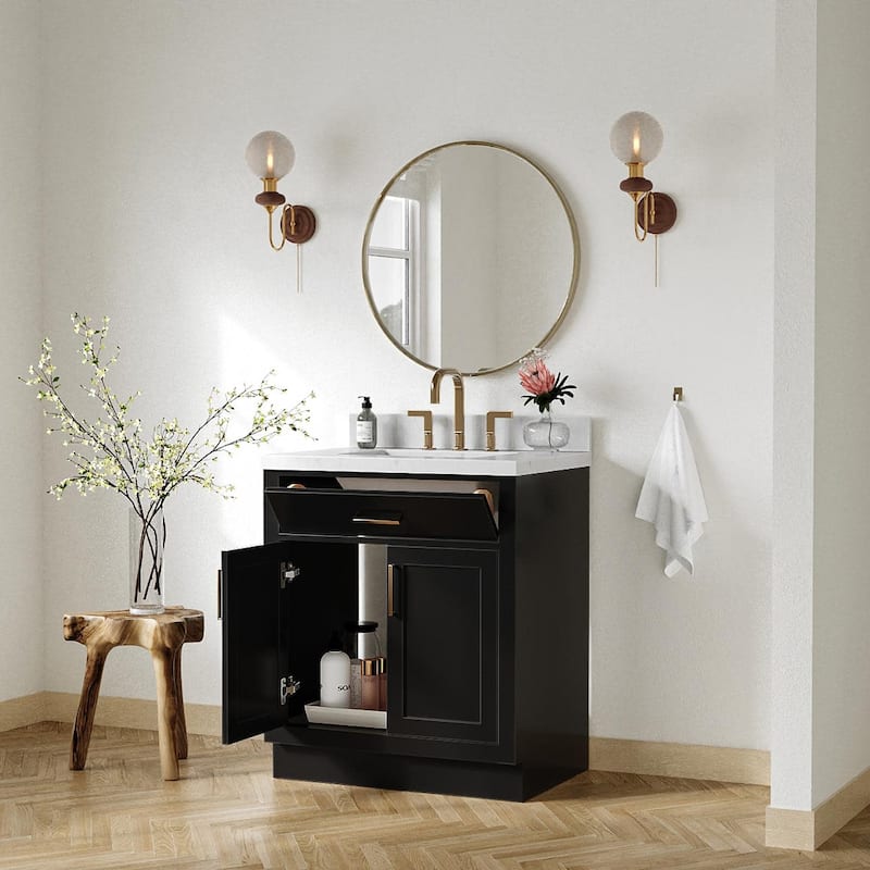 Ariel T030SCQRVO Hepburn 30" Free Standing Single Basin Vanity Set