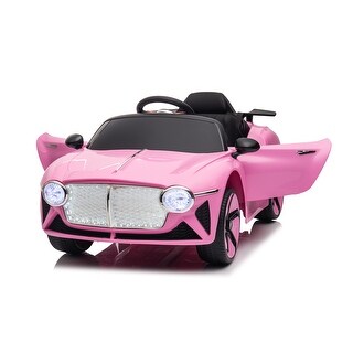 12V Electric Kids Ride-On Car with Remote Control, Dynamic Music, Soft PU Seat and Playground Swing Feature