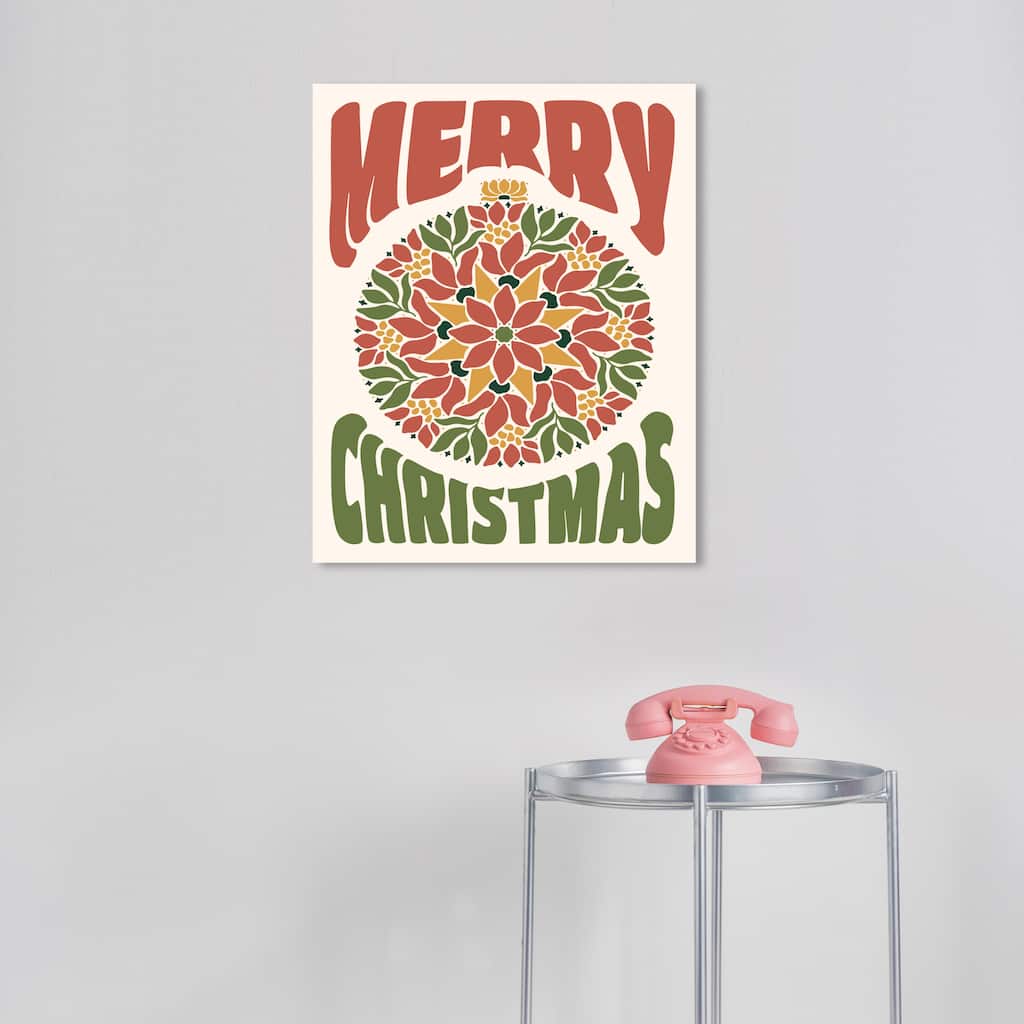 Wynwood Studio Canvas Holiday and Seasonal Classic Christmas Ornament Red Modern & Contemporary Wall Art Canvas Print