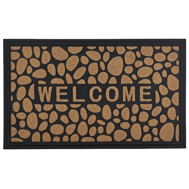 Superio Non-Slip Welcome Doormat for Entry, 18" x 30", Waterproof, Mat