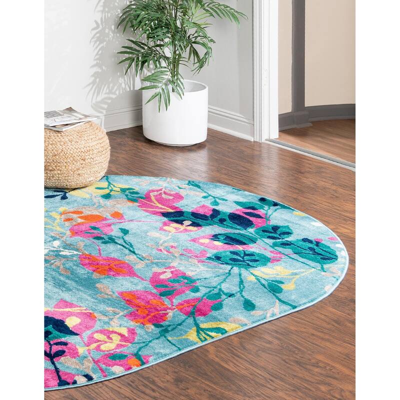 Contemporary Chorisia Collection Area Rug