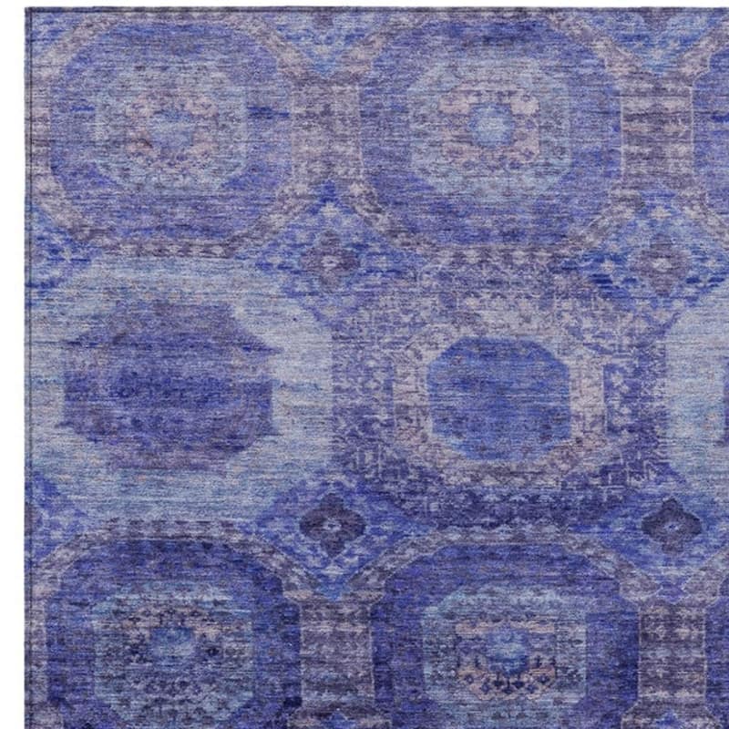 HomeRoots Medallion Transitional Rectangle Outdoor Rug