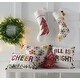 preview thumbnail 2 of 0, Snowflakes Embroidered Stocking - N/A