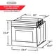 preview thumbnail 12 of 12, Cosmo 24 in. Single Electric Built-In Wall Oven with 2.5 cu. ft. Capacity, Turbo True European Convection in Stainless Steel