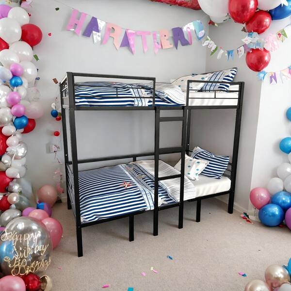 slide 2 of 8, Twin Size Loft Bed with Table Sets Transformable to Twin over Twin Bunk Bed,Space-Efficiency