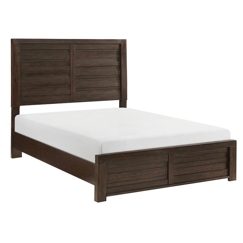 Raiden Panel Bed, Full - Dark Brown