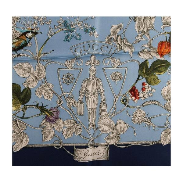 Get Wallpaper Shop Gucci Women S Blue Silk Wonder Garden Large Scarf 494602 4868 For iPhone Free