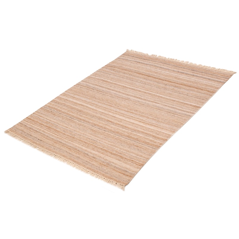 Boho Tan Kilim 5'3" x 7'6" - 5'3 x 7'6