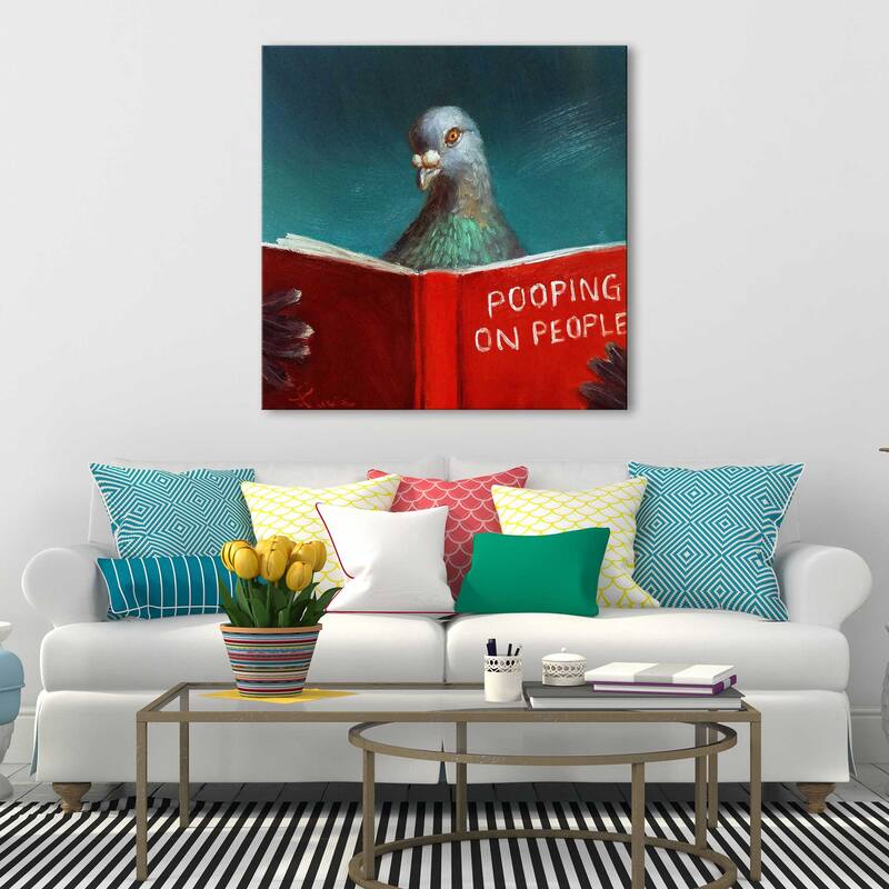 "Pooping on People" by Lucia Heffernan Print on Canvas