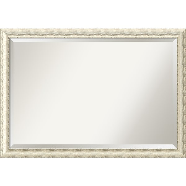 Bathroom Mirror Extra Large, Cape Cod White Wash 40 x 28-inch - 27.38 x 39.38 x 0.908 inches deep. Opens flyout.