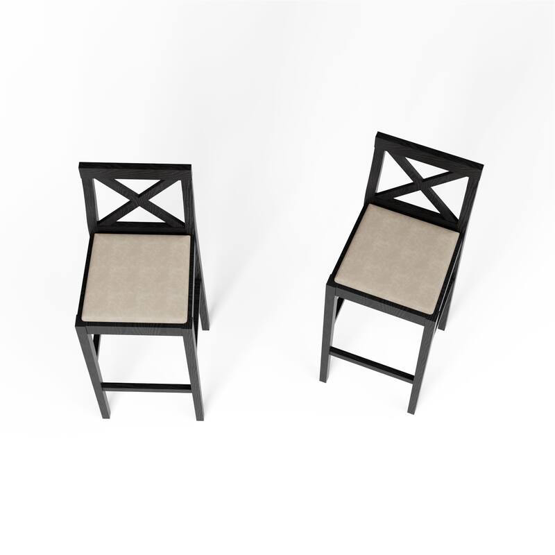 Bar Chair Counter Height Stool with Backrest