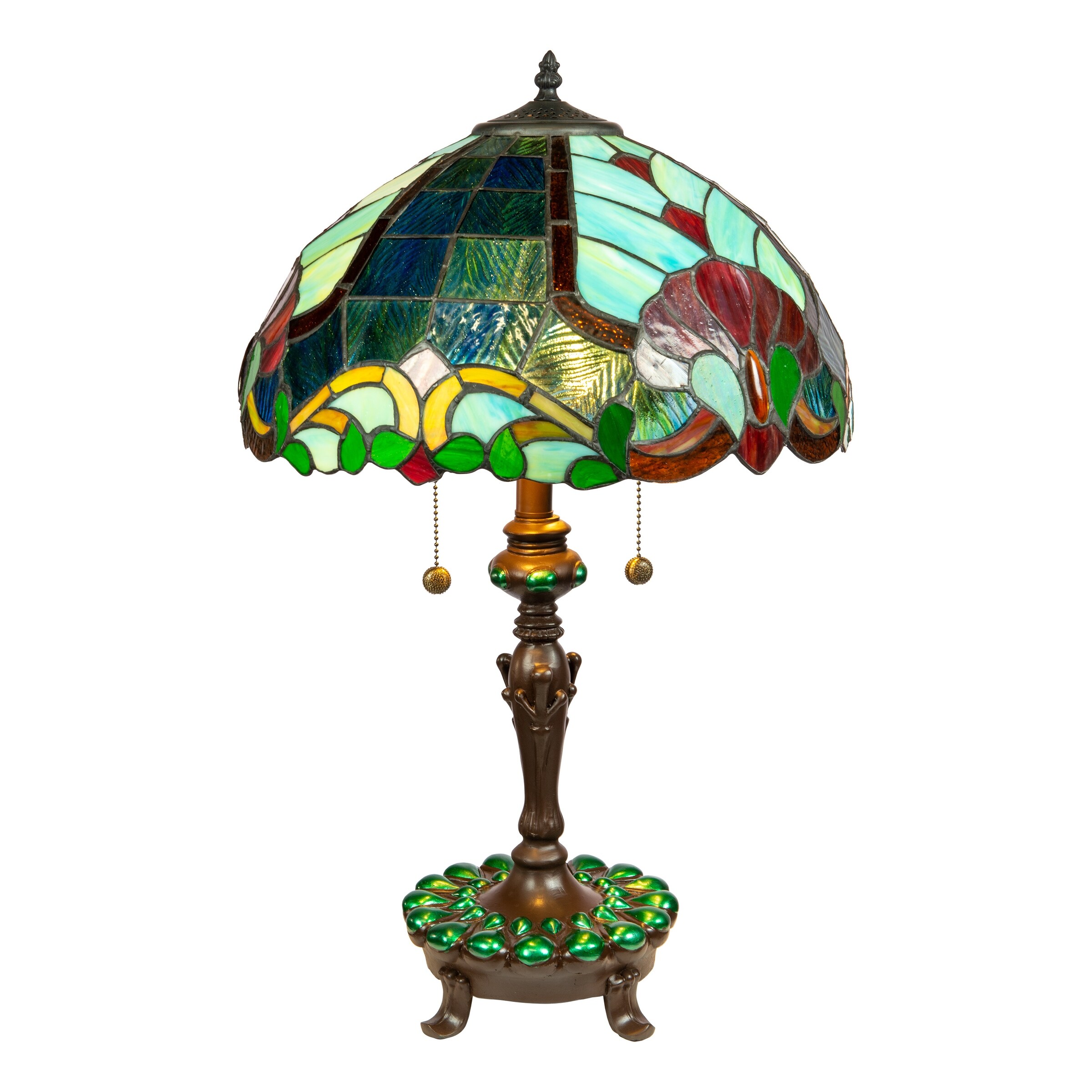 Dale Tiffany Citadel 25.5 inch Tall Handmade Tiffany Table Lamp