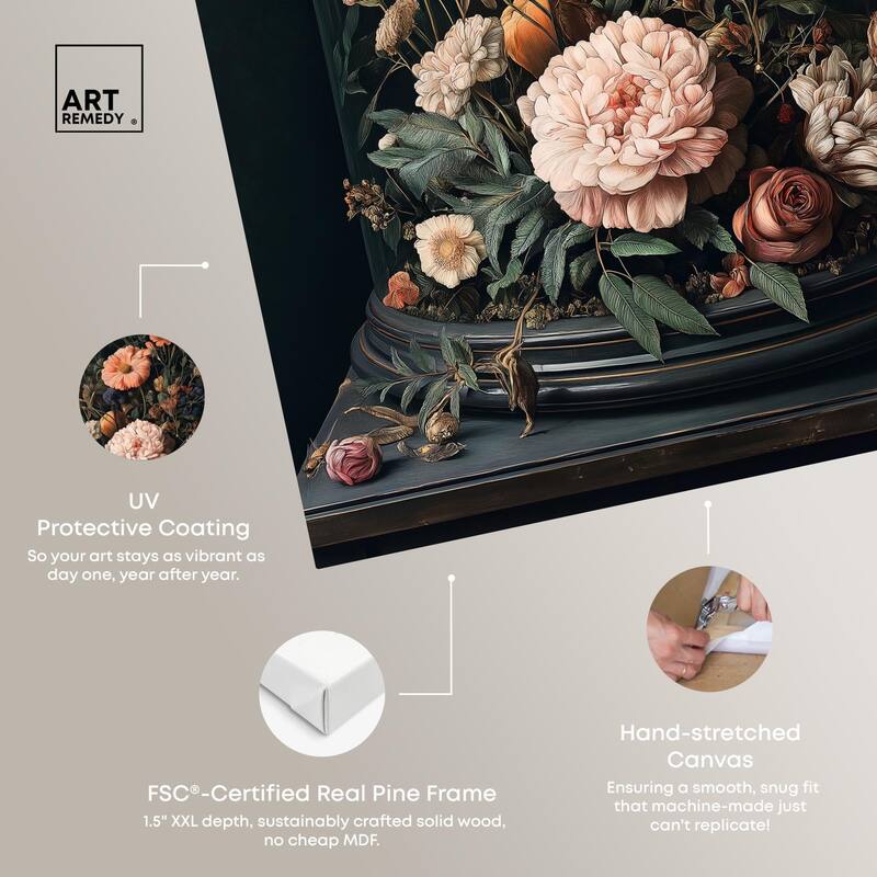 Bell Jar Garden I Canvas by Art Remedy, Gallery Wrapped