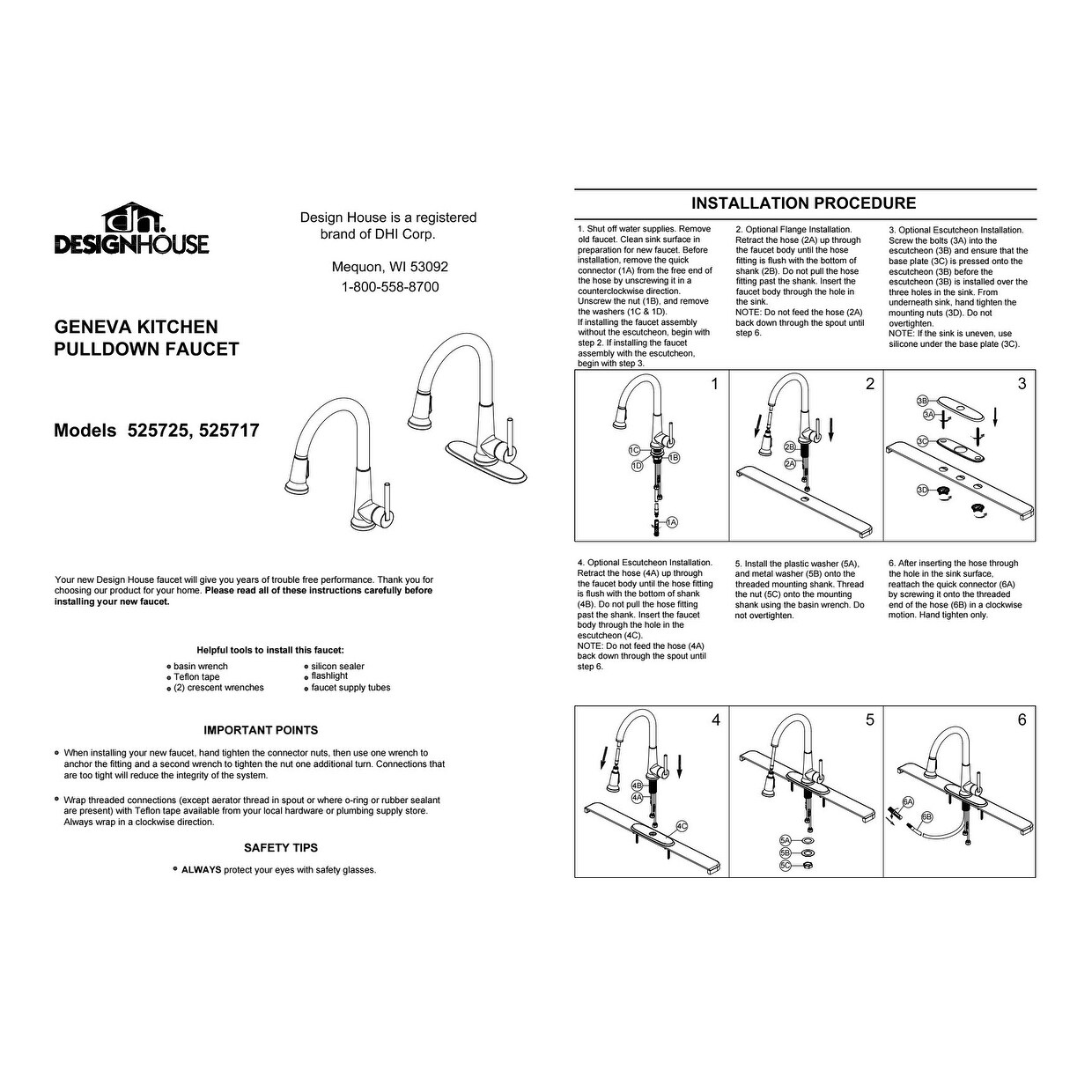 Shop Design House 525717 Single Handle Kitchen Faucet With Pullout